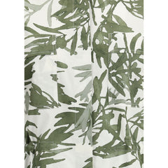 Brunello Cucinelli Chemise longue à imprimé feuilles