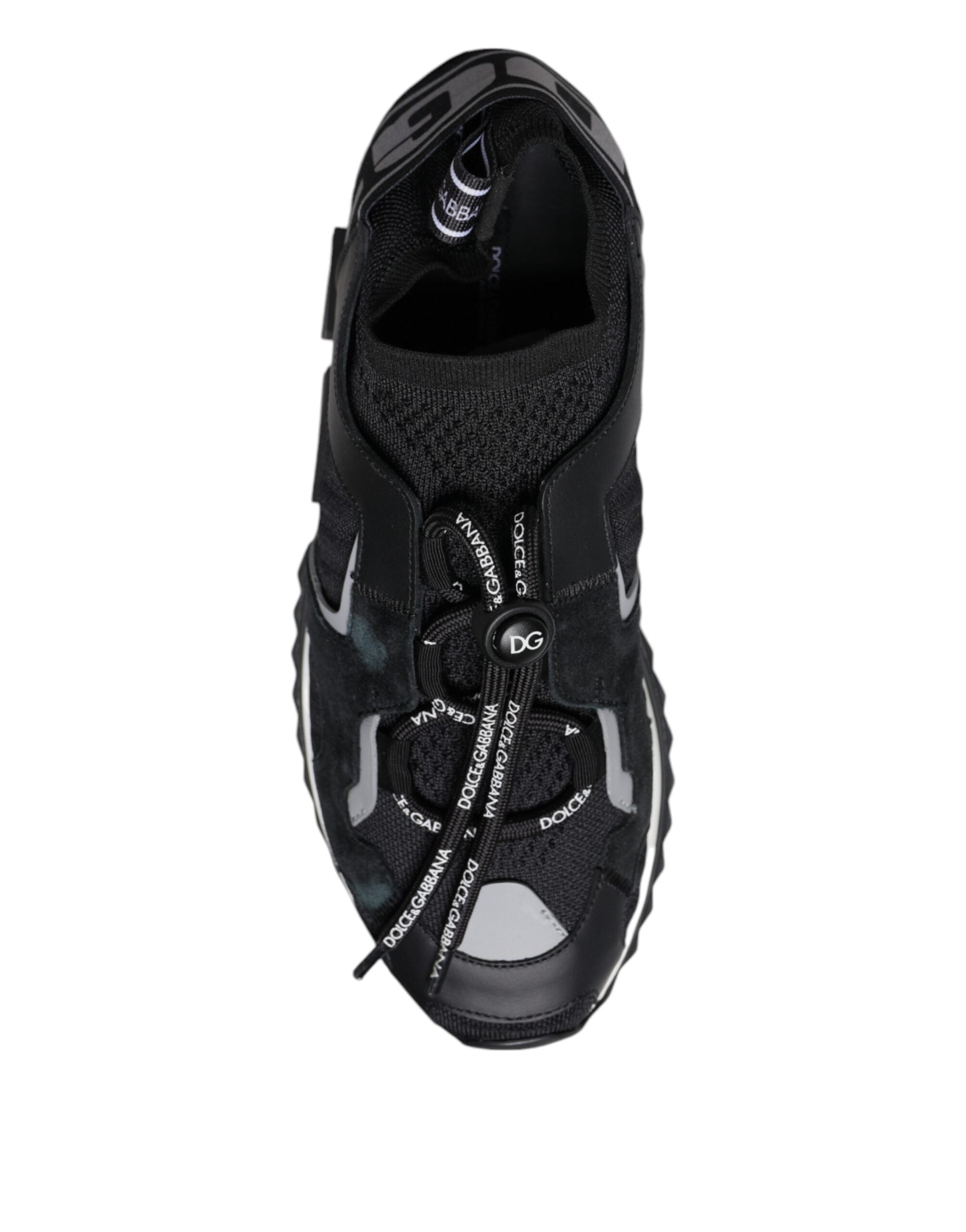 Dolce &amp; Gabbana Schwarze Mesh Sorrento Trekking-Sneaker Schuhe