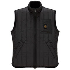 Refrigiwear Black Polyester Men's Quilted Vest