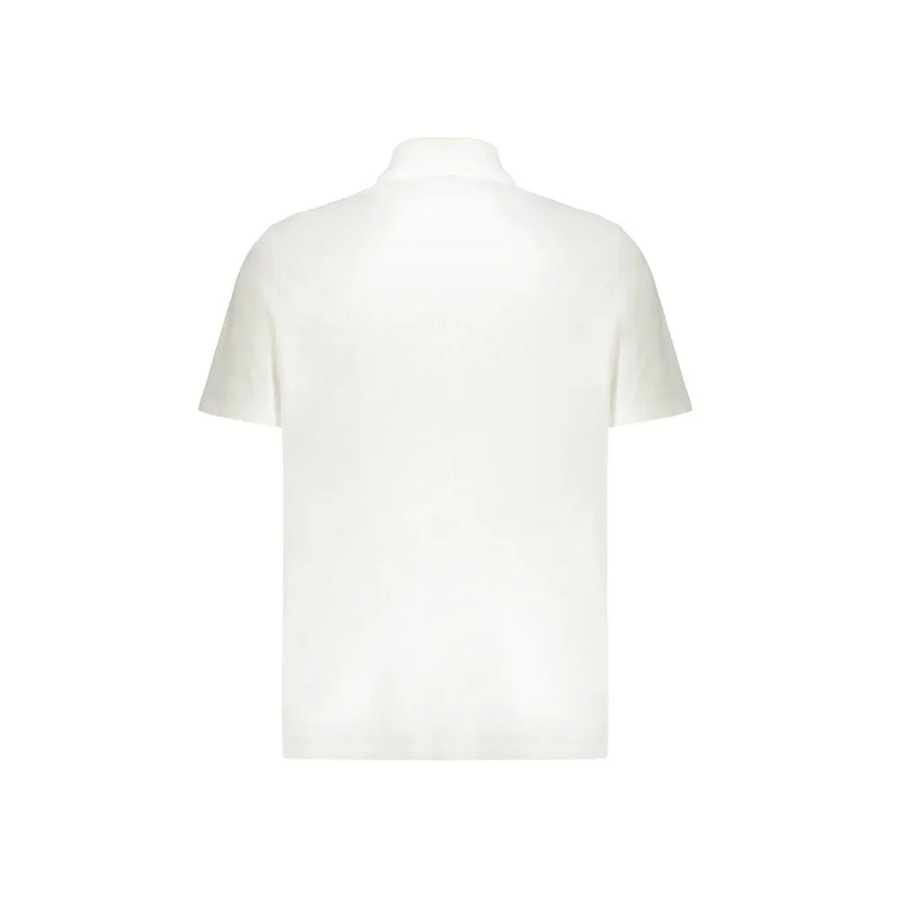 Balmain White Cotton Polo Shirt