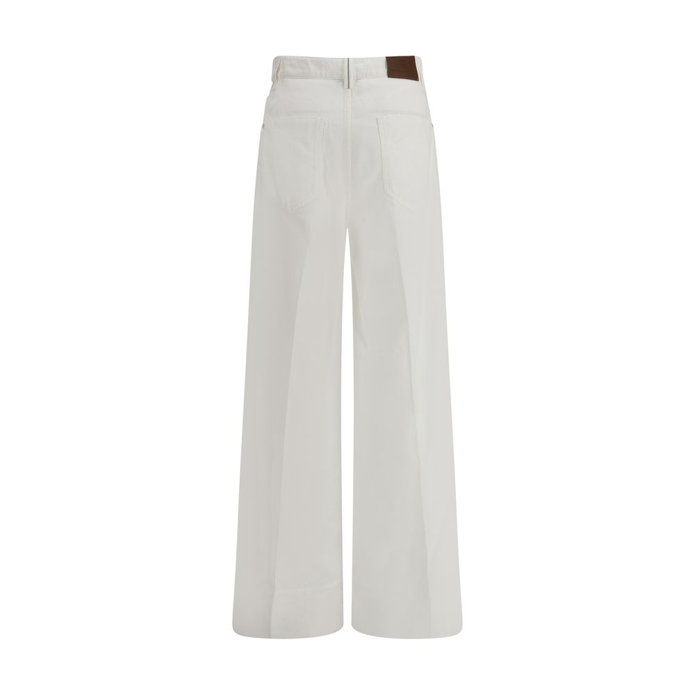 Brunello Cucinelli Jeans mit weitem Bein