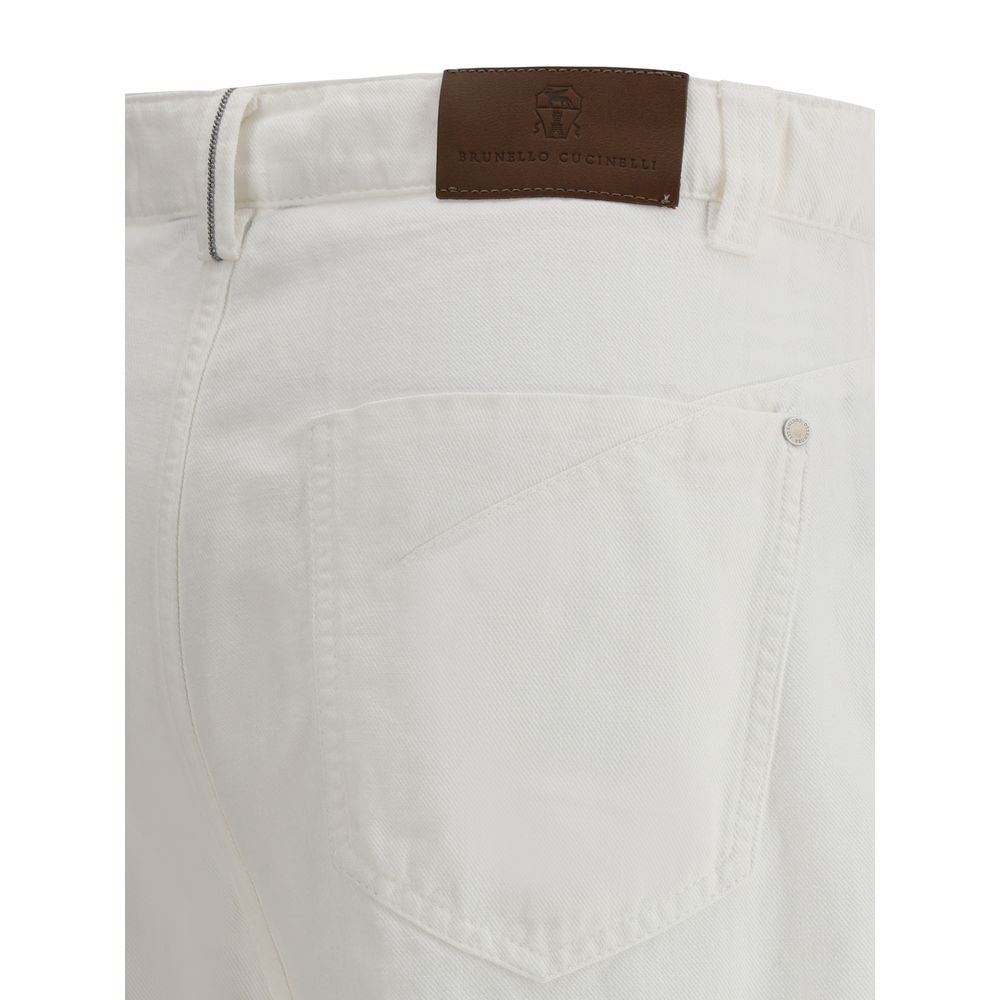 Brunello Cucinelli Jeans mit weitem Bein