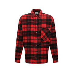 Veste homme en coton rouge Diego Venturino