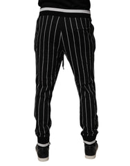 Pantalon de jogging Dolce &amp; Gabbana à rayures noires et blanches