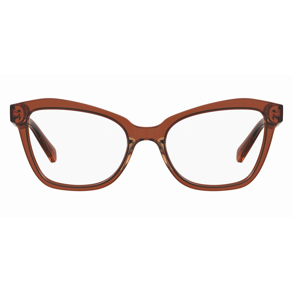 Moschino-Fassungen aus gelbem Acetat