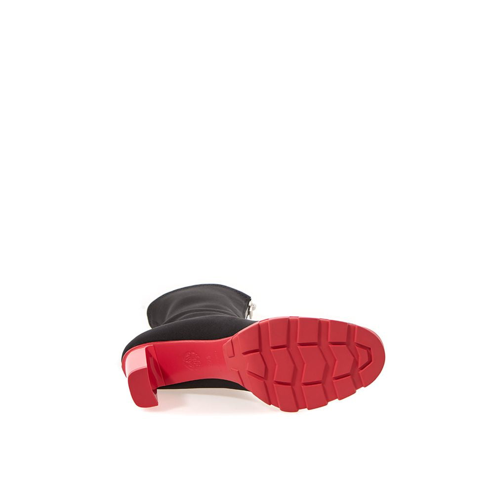 Bottes en néoprène noir Alexander McQueen