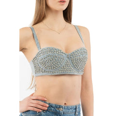 Moschino Multicolor Cotton Tank Tops - S