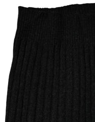Dolce & Gabbana Black Cashmere Knitted Neck Warmer Foulard Scarf