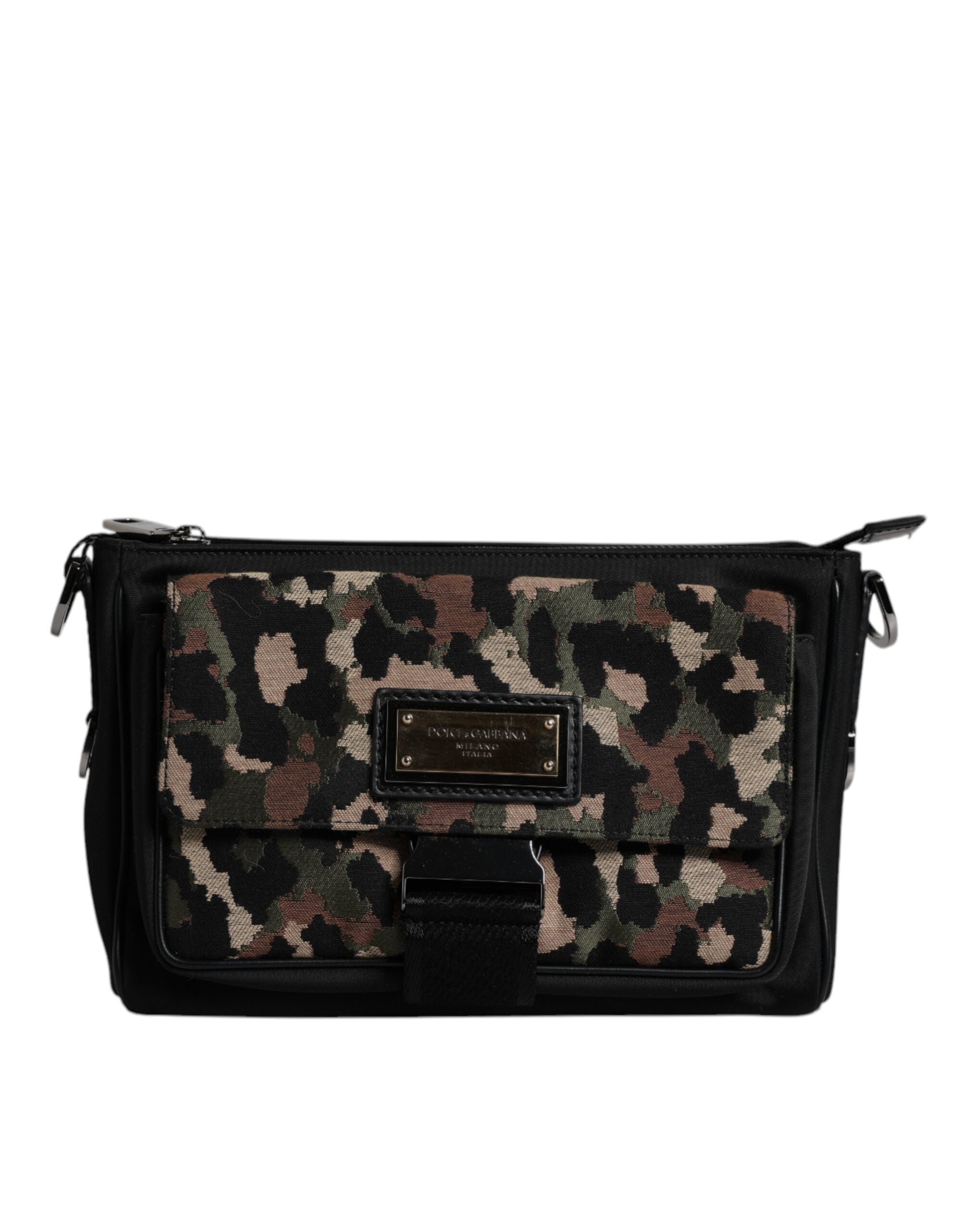 Sac bandoulière Dolce &amp; Gabbana multicolore léopard jacquard