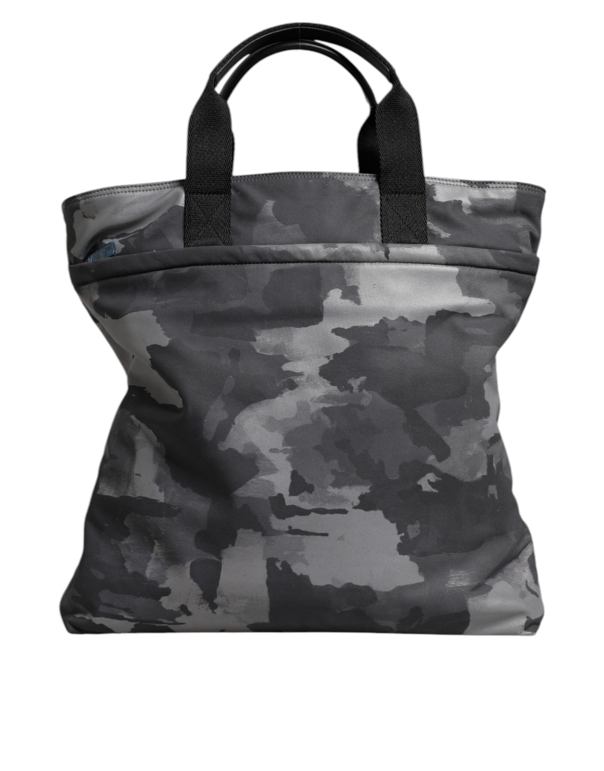 Sac cabas Dolce &amp; Gabbana en coton camouflage gris à plusieurs compartiments