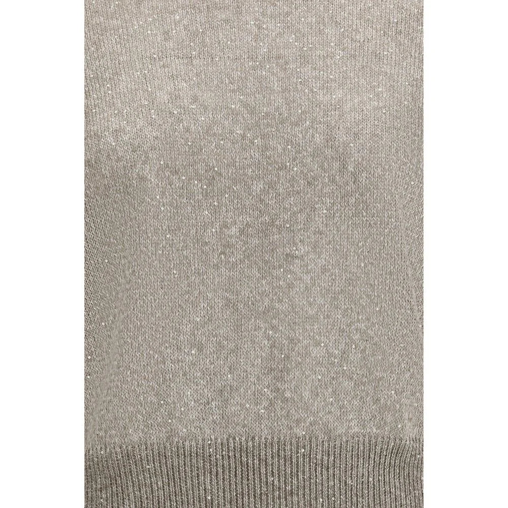 Brunello Cucinelli Brown Cotton Sweatshirt - L