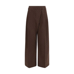 Ganni Brown Elastane Casual Pants - IT40 | M