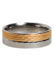 Bague Dolce &amp; Gabbana en laiton véritable, coloris or et argent, avec logo DG.