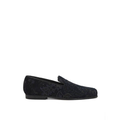 Etro Blue Leder-Slipper