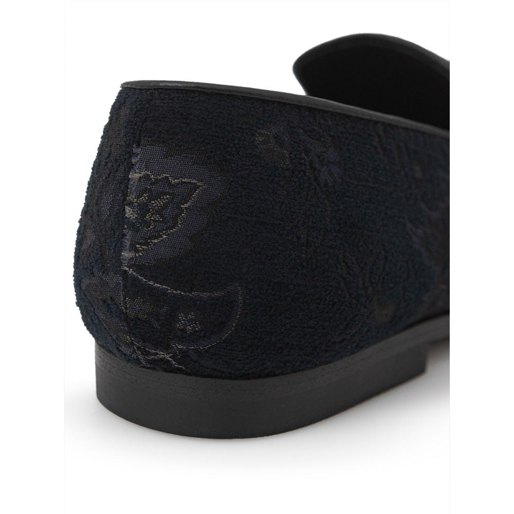 Etro Blue Leder-Slipper