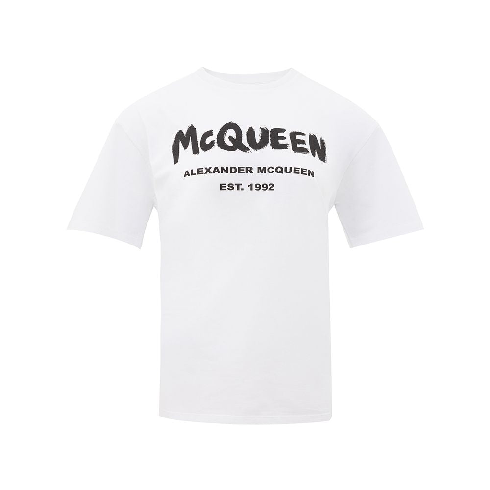 T-shirt blanc en coton Alexander McQueen