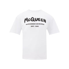 T-shirt blanc en coton Alexander McQueen