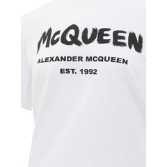 T-shirt blanc en coton Alexander McQueen