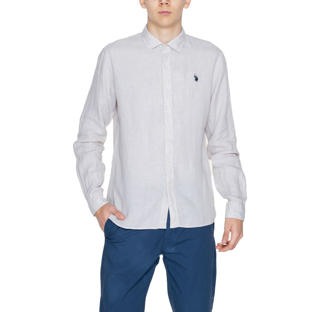 Chemise en lin beige US POLO ASSN.