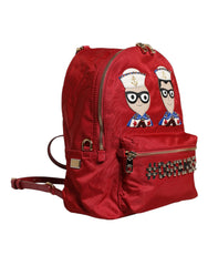 Dolce &amp; Gabbana Roter #DGFAMILY VULCANO Rucksack mit Verzierungen