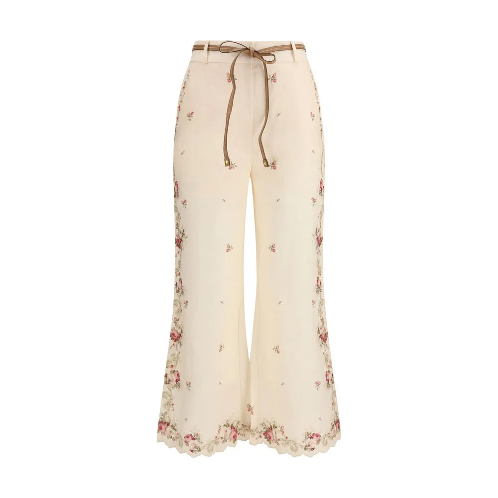 Zimmermann Beige Cotton Flared Pants