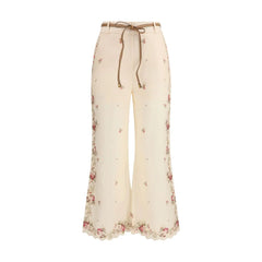 Zimmermann Beige Cotton Flared Pants