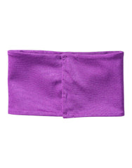 Dolce & Gabbana Purple Nylon Stretch Women Neck Warmer Scarf