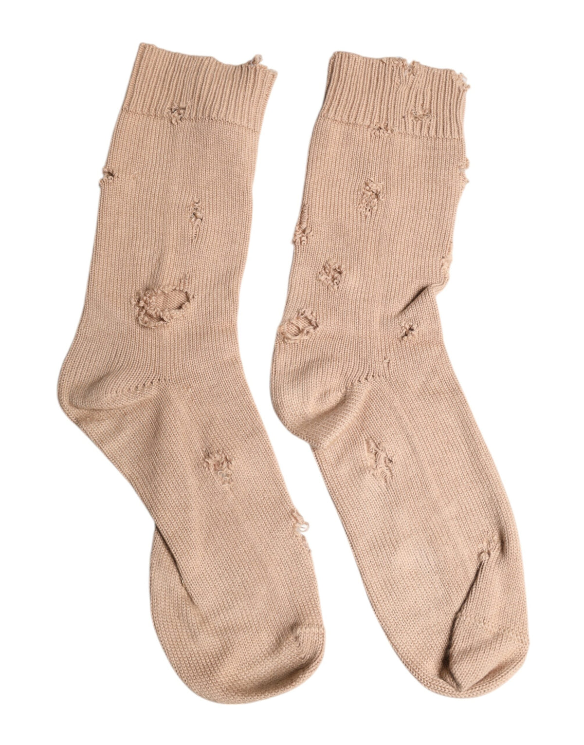 Dolce &amp; Gabbana Beige Uni Stretch Mid Calf Herrensocken