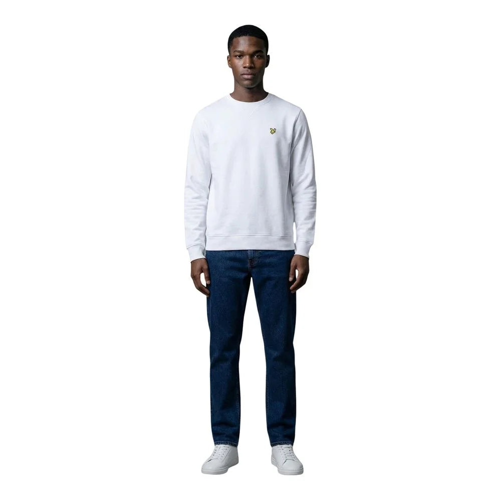 Lyle & Scott White Cotton Sweatshirt