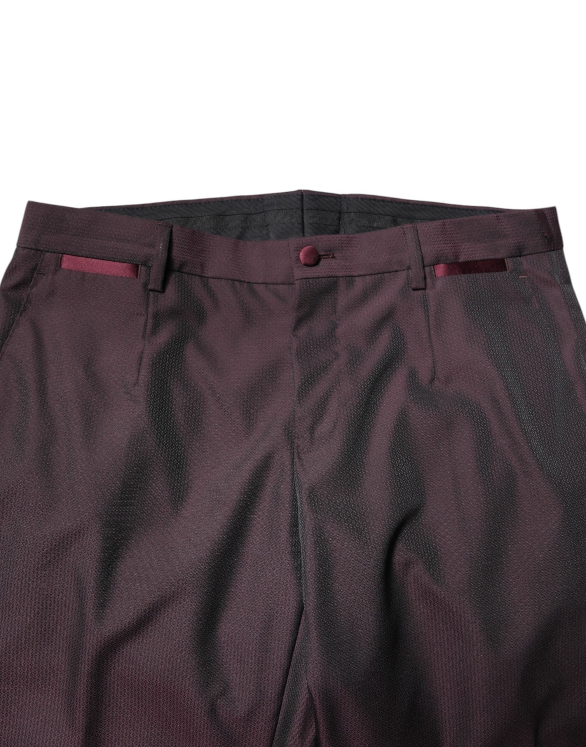 Dolce &amp; Gabbana bordeauxroter, einreihiger, formeller 2-teiliger Anzug