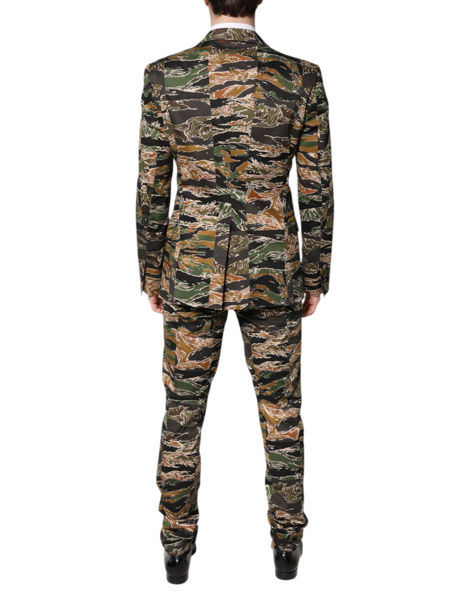 Dolce &amp; Gabbana Mehrfarbiger TAORMINA Einreiher-Zweiteiler