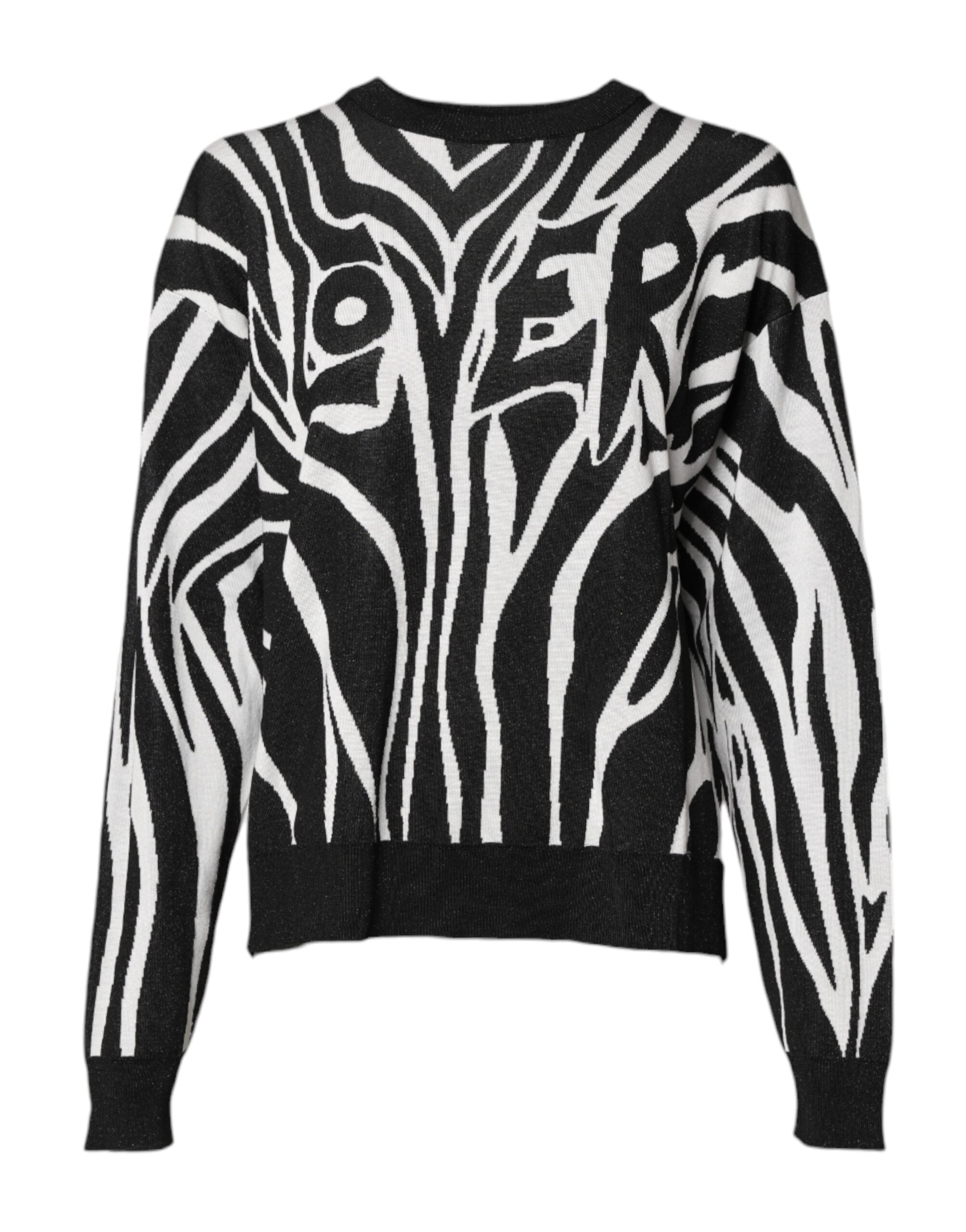 Dolce &amp; Gabbana Pullover für Damen mit schwarz-weißem Print