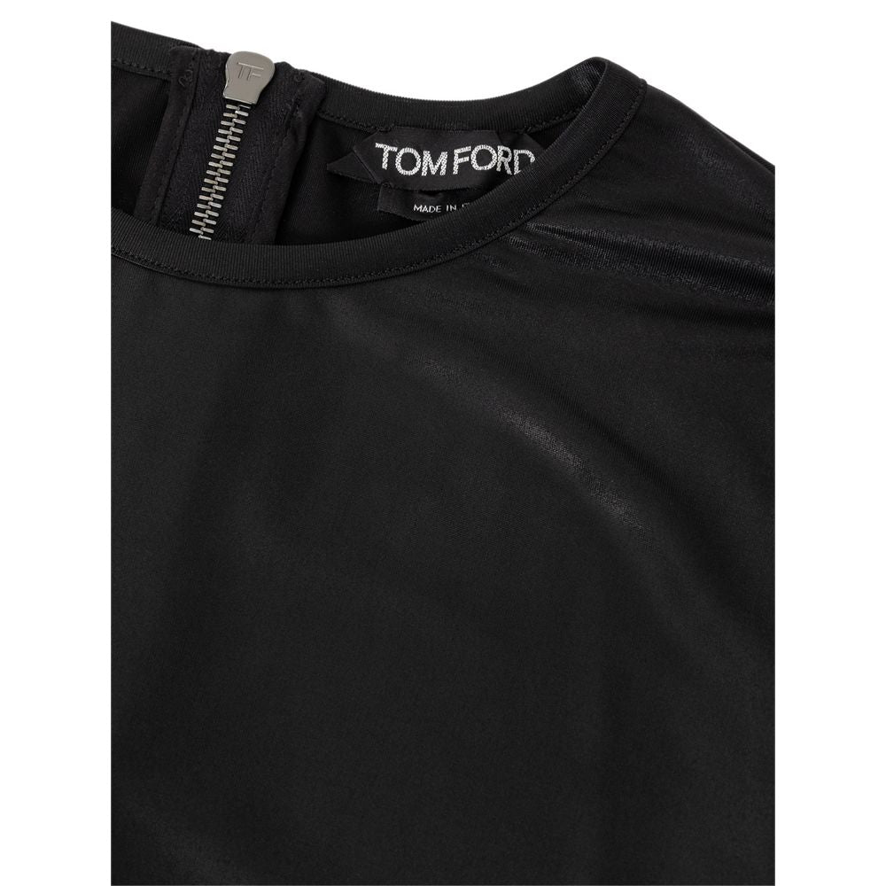 T-shirt à manches longues Tom Ford en viscose noire