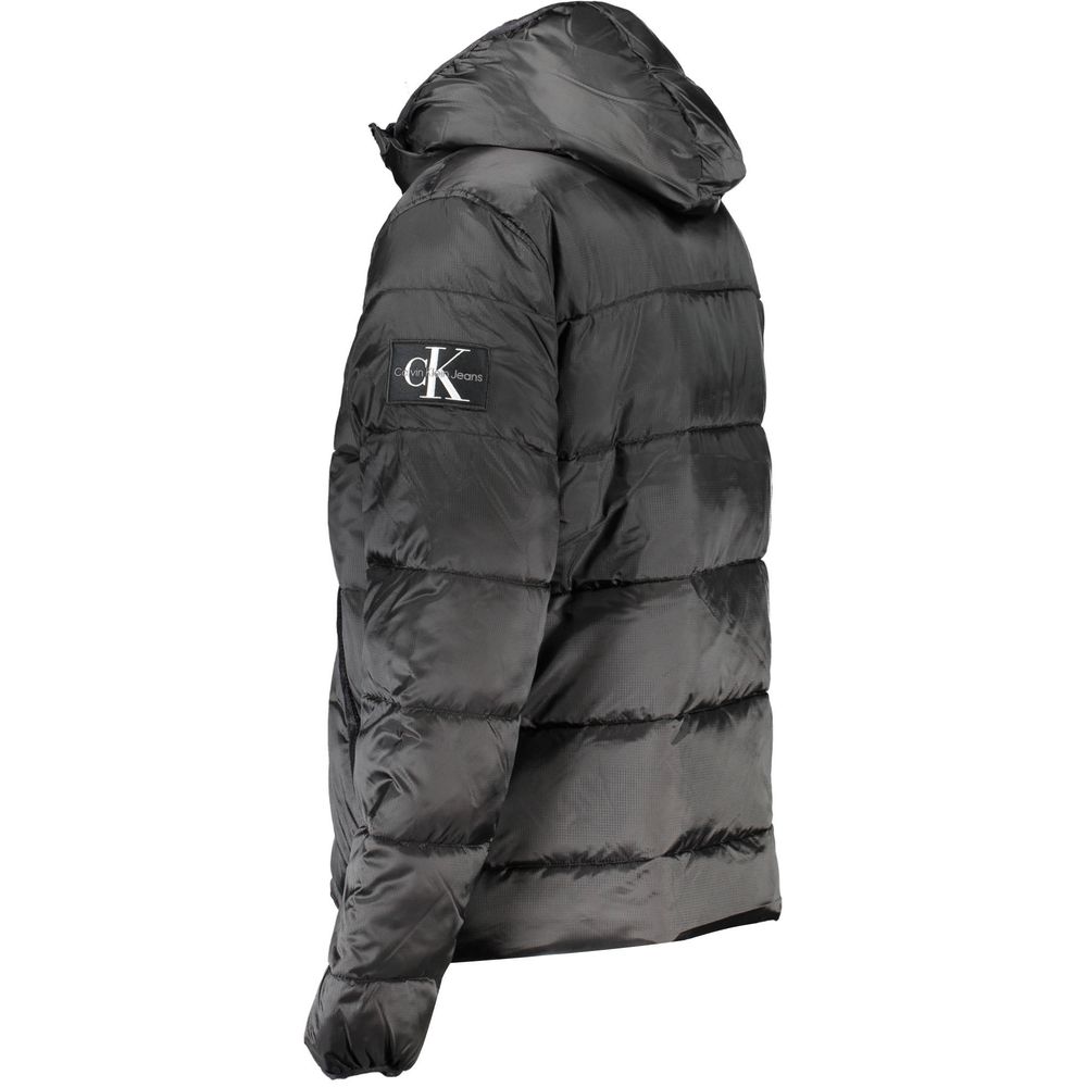 Schwarze Herrenjacke von Calvin Klein aus Polyester