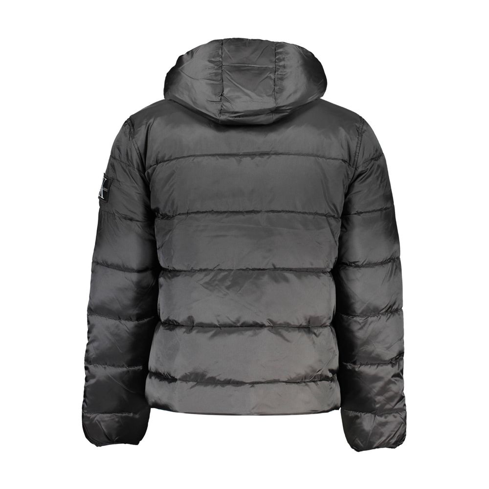 Schwarze Herrenjacke von Calvin Klein aus Polyester