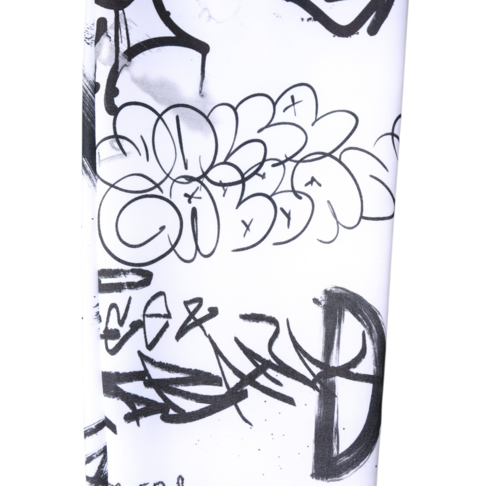 Chaussettes montantes en coton Dolce &amp; Gabbana White Graffiti