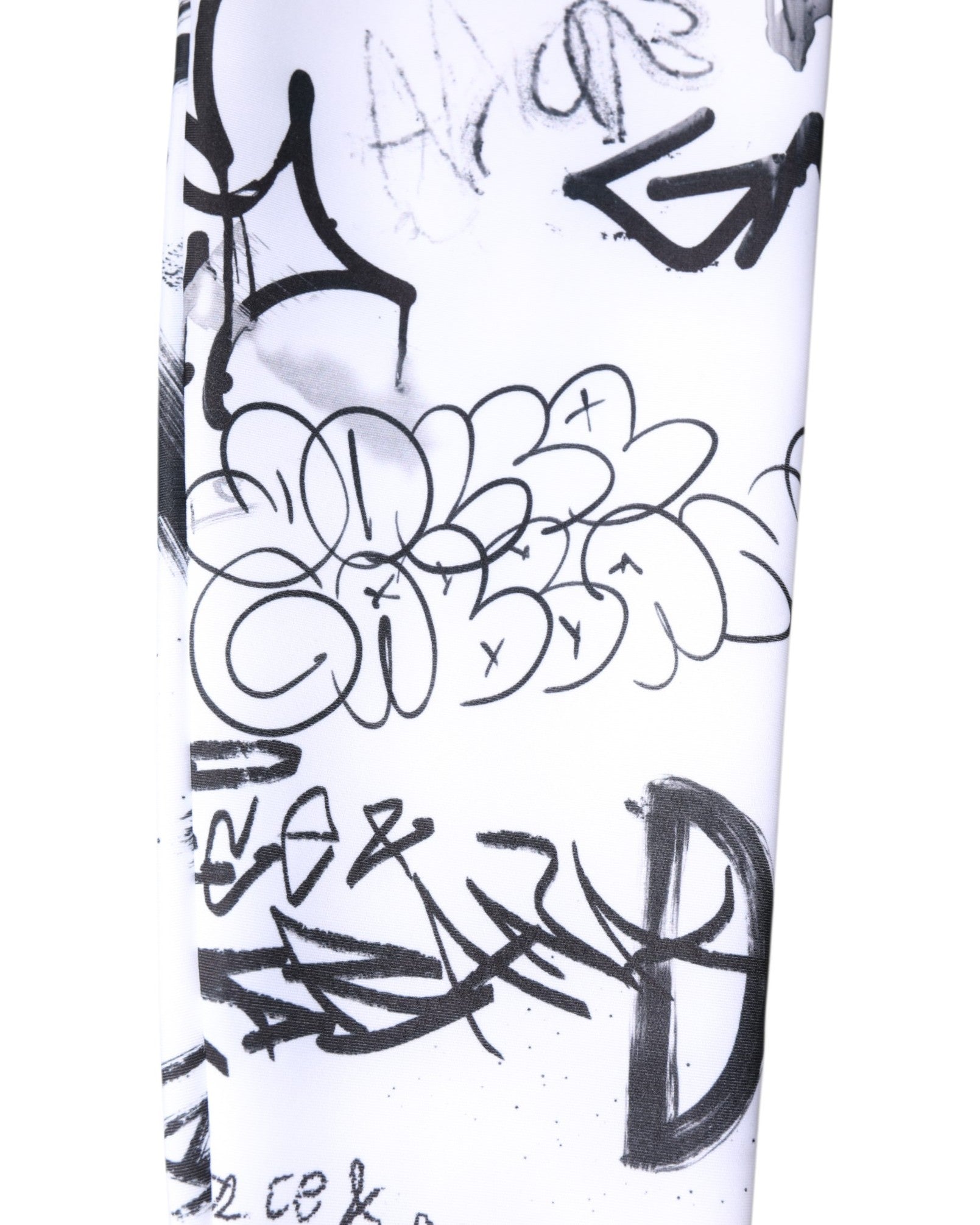 Chaussettes montantes en coton Dolce &amp; Gabbana White Graffiti