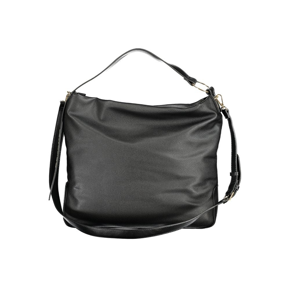 Mario Valentino Schwarze Polyethylen-Damenhandtasche