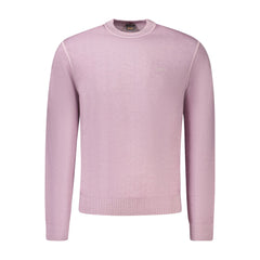 Hugo Boss Herrenpullover aus lila Wolle