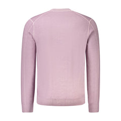 Hugo Boss Herrenpullover aus lila Wolle
