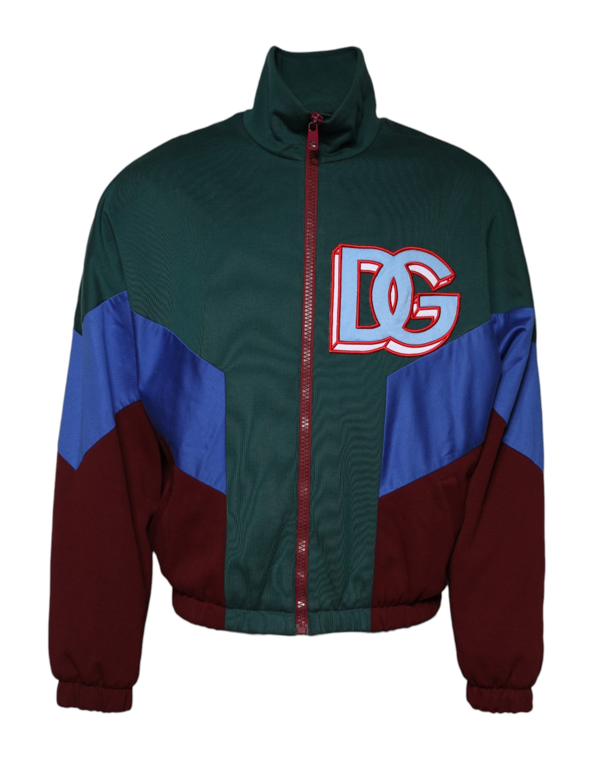 Veste Dolce &amp; Gabbana multicolore en coton avec logo et fermeture éclair intégrale