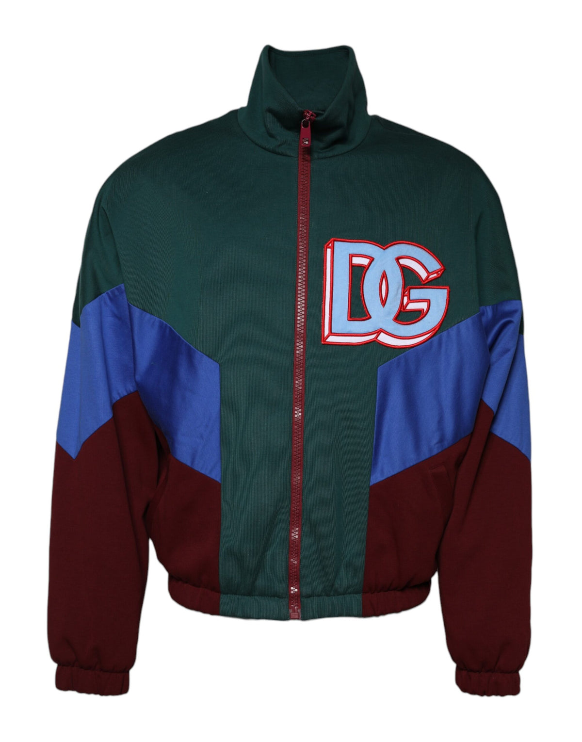 Veste Dolce &amp; Gabbana multicolore en coton avec logo et fermeture éclair intégrale