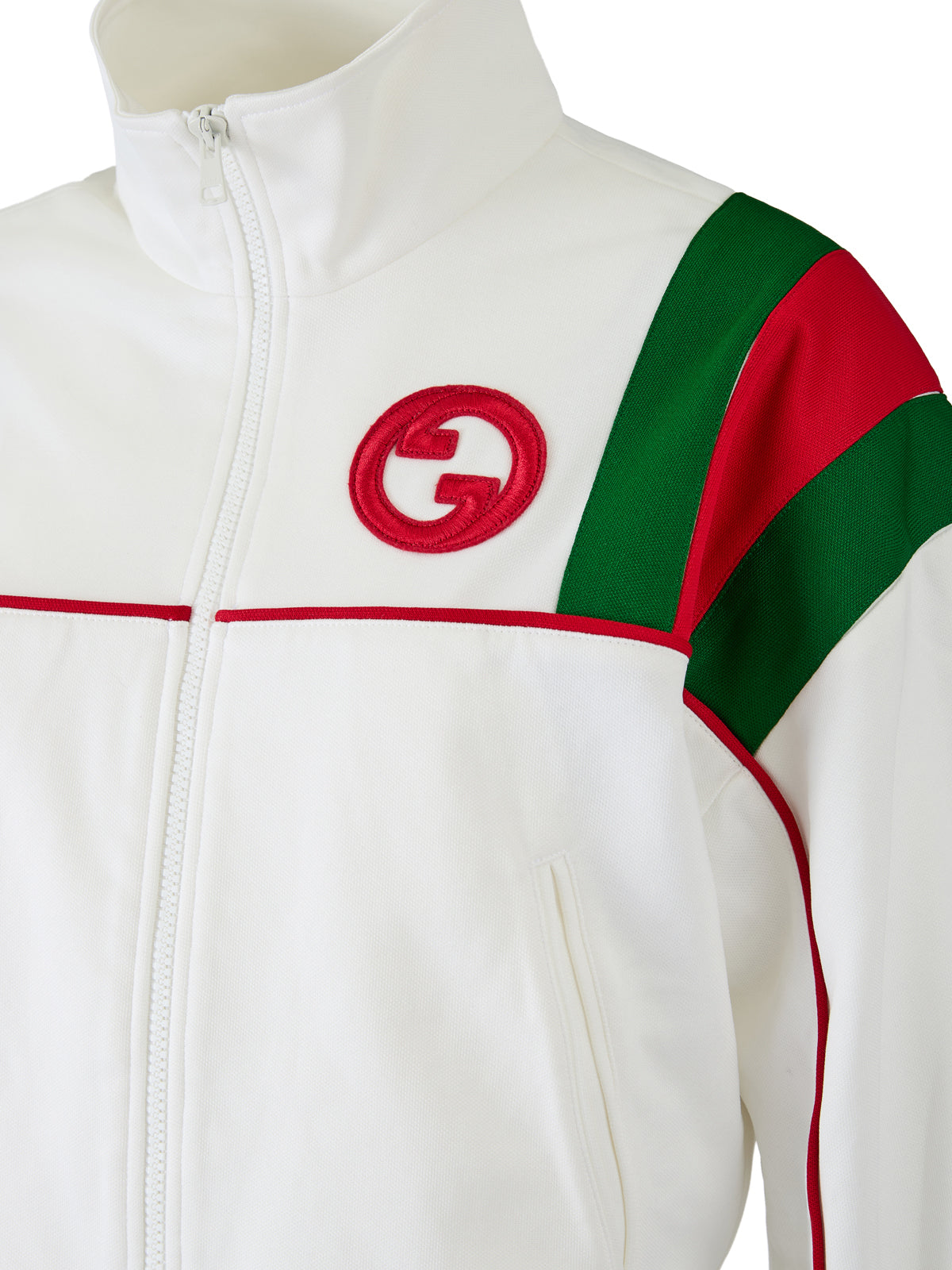 Gucci Sweatshirt aus weißem Polyester mit Logo