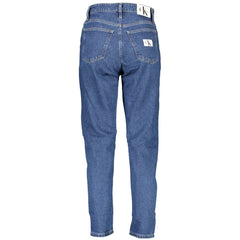 Calvin Klein Blue Cotton Women Jeans