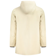 K-WAY Beige Polyester Men Trench Coat