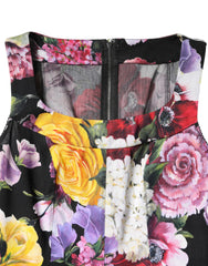 Robe fourreau patchwork multicolore Ortensia Dolce &amp; Gabbana
