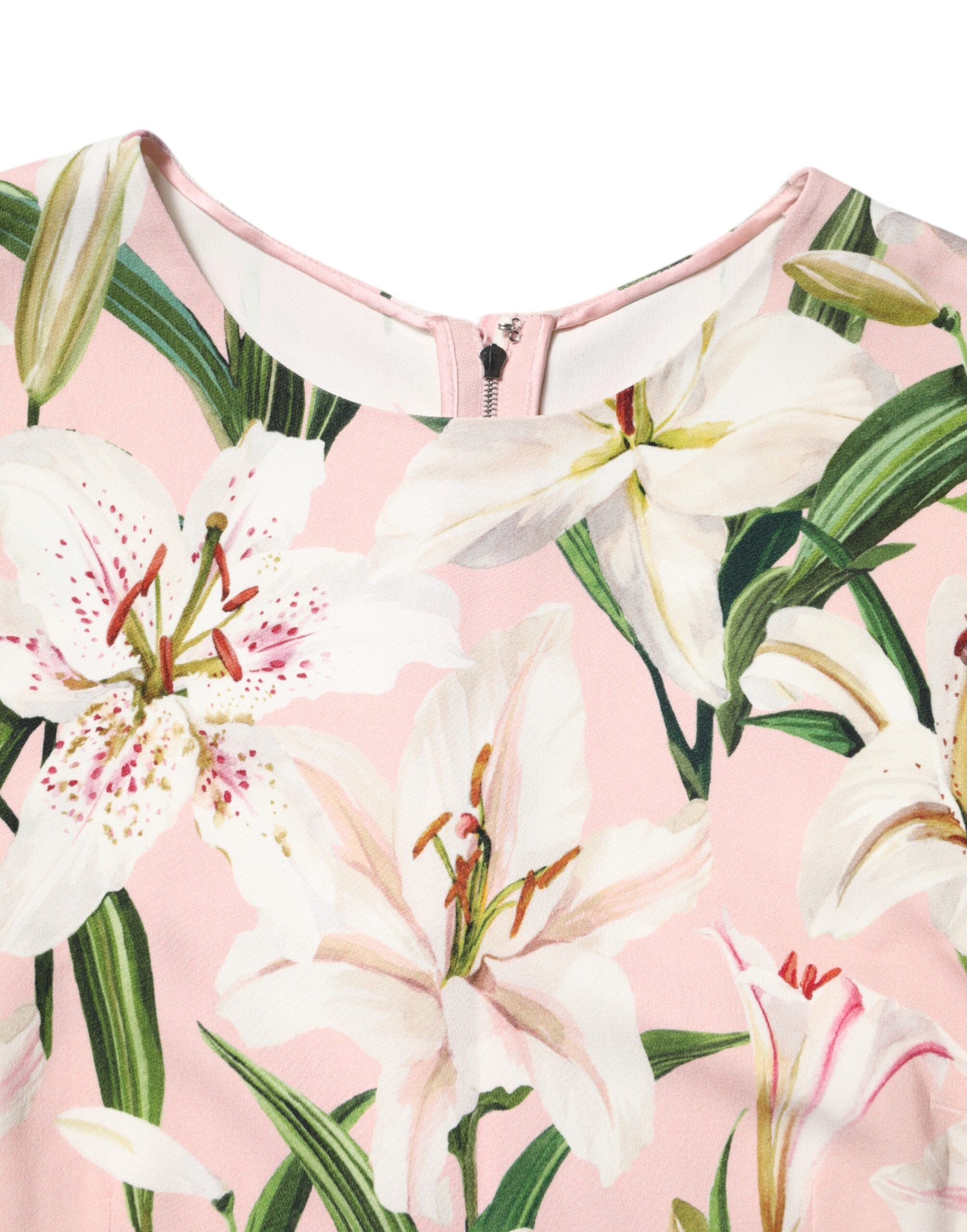 Débardeur à col rond imprimé floral multicolore Dolce &amp; Gabbana