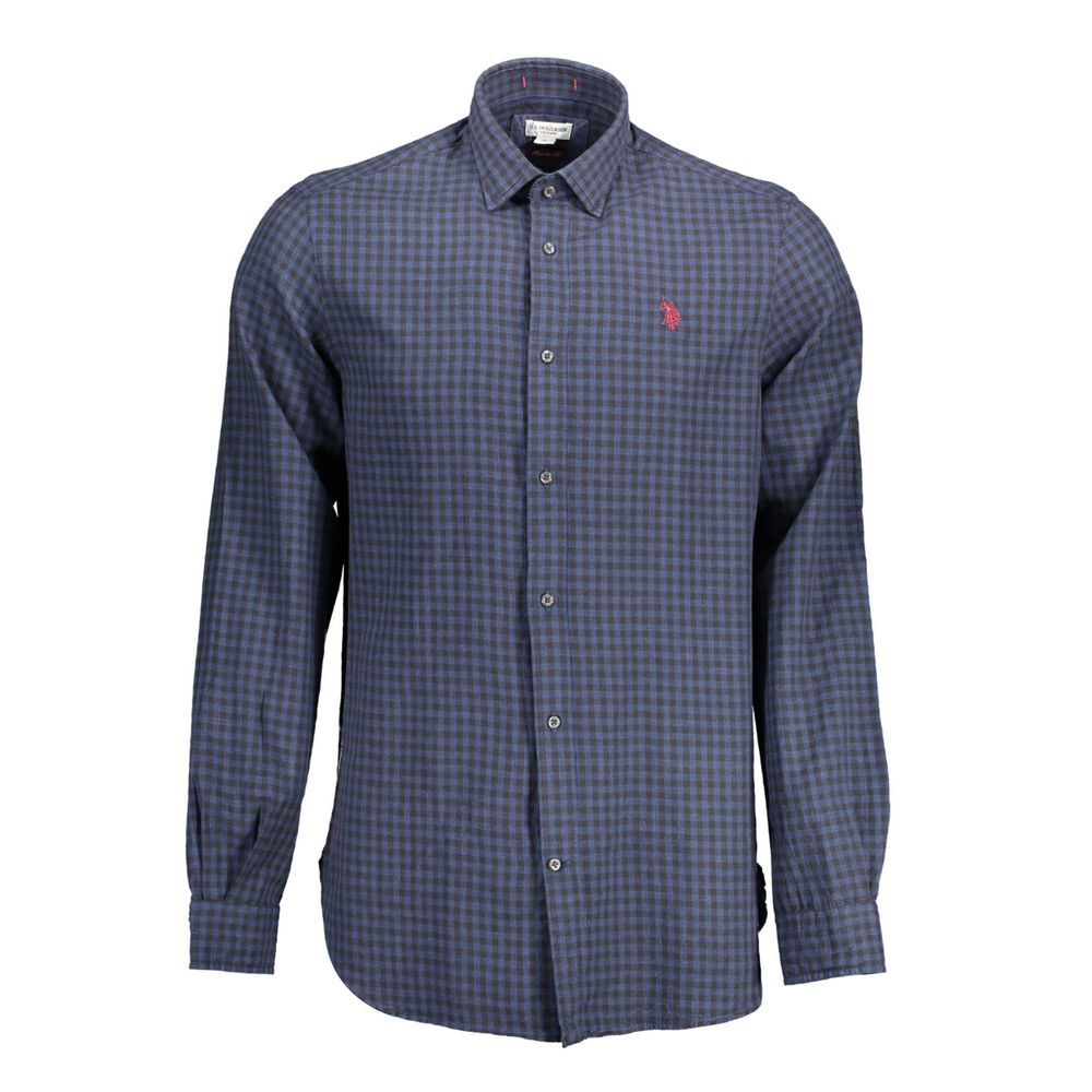 Chemise homme en coton bleu US POLO ASSN.