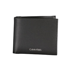 Elegante schwarze Ledergeldbörse von Calvin Klein mit RFID-Blockierung