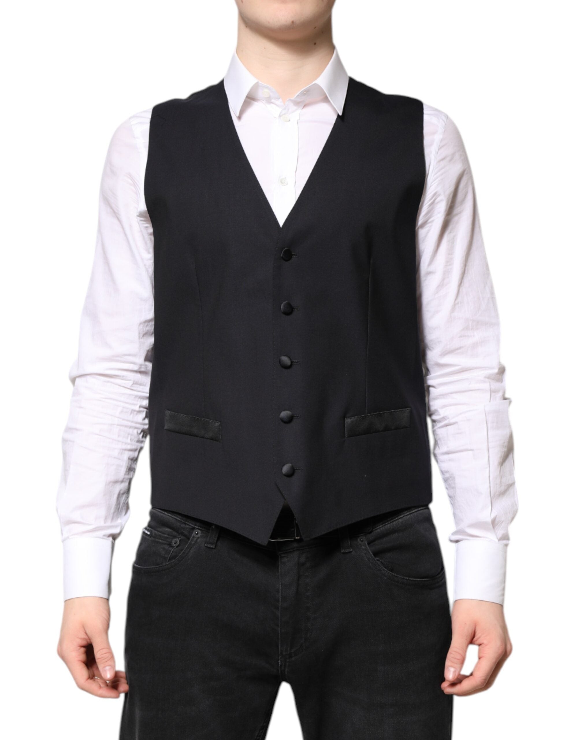 Dolce &amp; Gabbana Dunkelblauer MARTINI Wollanzug, 2-teilig